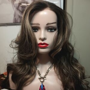 Luxurious Dark Brown Wavy Hair Wig